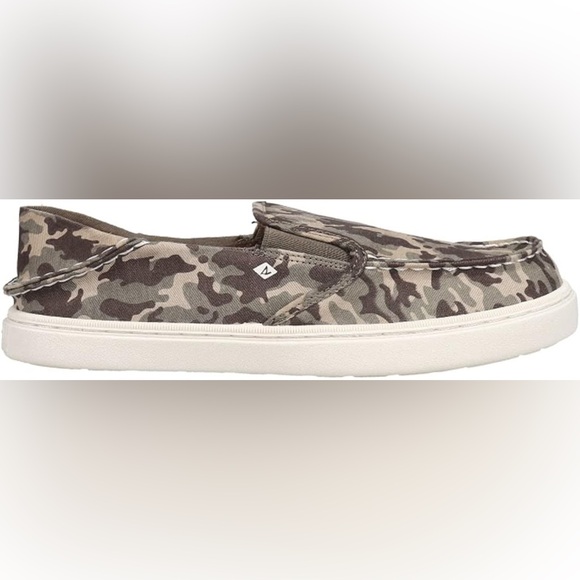 NEW Boys Sperry Shoes | Salty Washable Moccasin - Camo | Size 6 - Picture 4 of 6